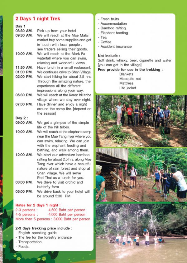 Chan Trekking - Mae Tang 2 Days 1 Night Trek